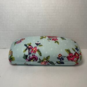 Vera Bradley Water Bouquet Hard Shell Eyeglass Sunglass Case Clamshell